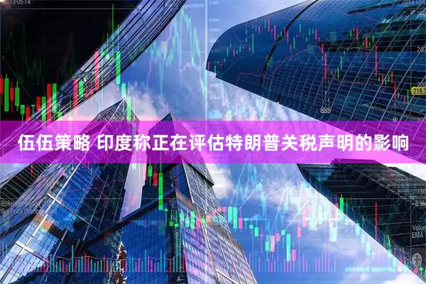 伍伍策略 印度称正在评估特朗普关税声明的影响